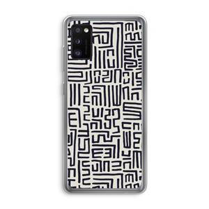 CaseCompany Moroccan Print: Samsung Galaxy A41 Transparant Hoesje