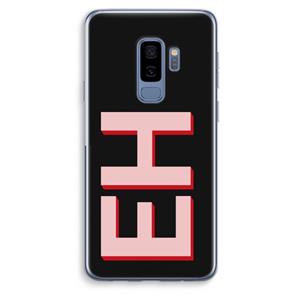 CaseCompany Monogram: Samsung Galaxy S9 Plus Transparant Hoesje