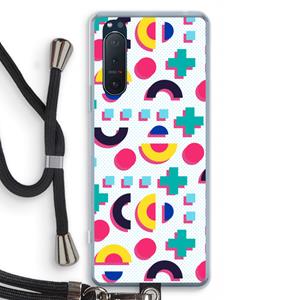 CaseCompany 8-bit N°2: Sony Xperia 5 II Transparant Hoesje met koord