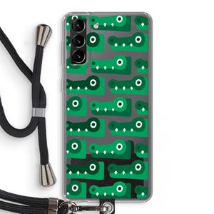CaseCompany Crocs: Samsung Galaxy S21 Plus Transparant Hoesje met koord