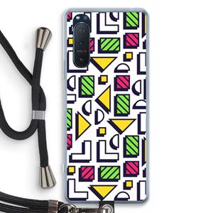 CaseCompany 8-bit N°4: Sony Xperia 5 II Transparant Hoesje met koord