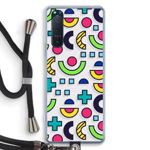 CaseCompany 8-bit N°6: Sony Xperia 5 II Transparant Hoesje met koord