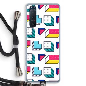 CaseCompany 8-bit N°7: Sony Xperia 5 II Transparant Hoesje met koord