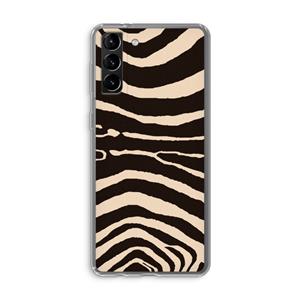 CaseCompany Arizona Zebra: Samsung Galaxy S21 Plus Transparant Hoesje