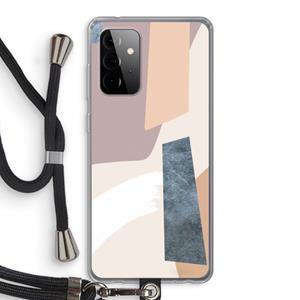 CaseCompany Luca: Samsung Galaxy A72 5G Transparant Hoesje met koord