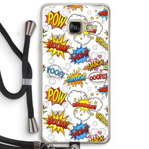 CaseCompany Pow Smack: Samsung Galaxy A3 (2016) Transparant Hoesje met koord