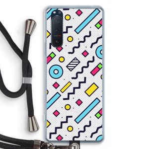 CaseCompany 8-bit N°8: Sony Xperia 5 II Transparant Hoesje met koord