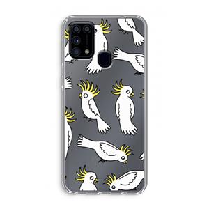 CaseCompany Papegaai: Samsung Galaxy M31 Transparant Hoesje