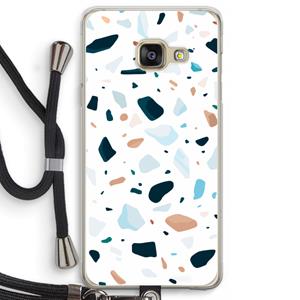 CaseCompany Terrazzo N°13: Samsung Galaxy A3 (2016) Transparant Hoesje met koord
