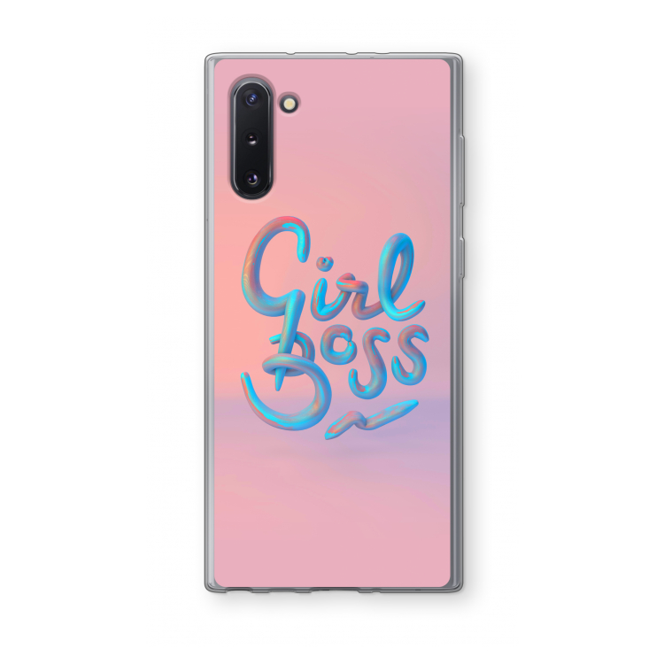 CaseCompany Girl boss: Samsung Galaxy Note 10 Transparant Hoesje