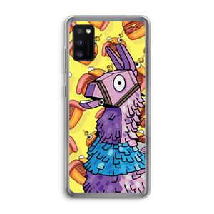 CaseCompany Loot Burger: Samsung Galaxy A41 Transparant Hoesje