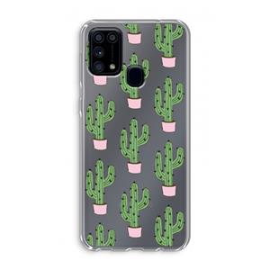 CaseCompany Cactus Lover: Samsung Galaxy M31 Transparant Hoesje