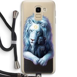 CaseCompany Child Of Light: Samsung Galaxy J6 (2018) Transparant Hoesje met koord