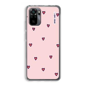 CaseCompany Hartjes: Xiaomi Redmi Note 10 Pro Transparant Hoesje