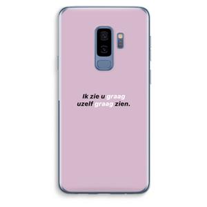 CaseCompany uzelf graag zien: Samsung Galaxy S9 Plus Transparant Hoesje
