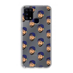 CaseCompany Drake Away: Samsung Galaxy M31 Transparant Hoesje