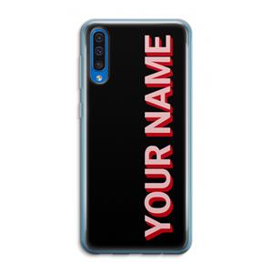 CaseCompany Namecase: Samsung Galaxy A50 Transparant Hoesje