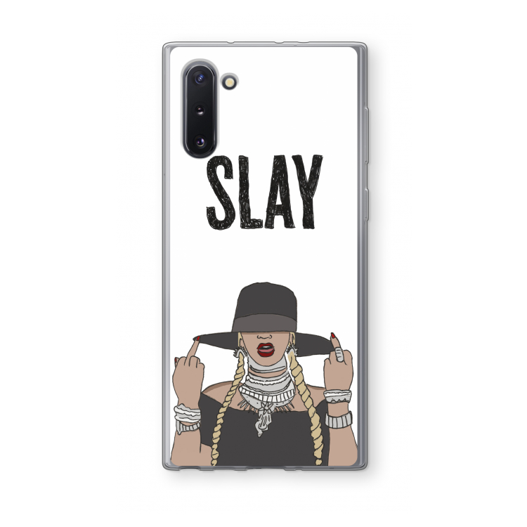 CaseCompany Slay All Day: Samsung Galaxy Note 10 Transparant Hoesje