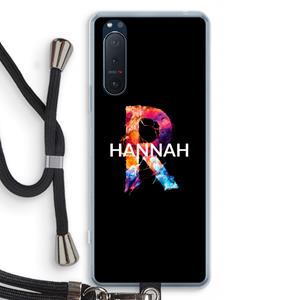 CaseCompany Abstract Spectrum: Sony Xperia 5 II Transparant Hoesje met koord