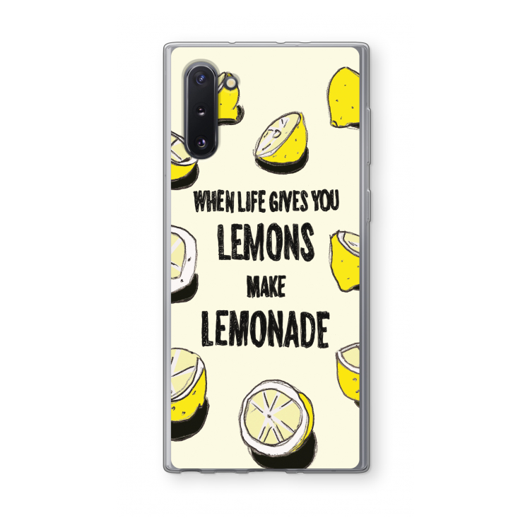 CaseCompany Lemonade: Samsung Galaxy Note 10 Transparant Hoesje