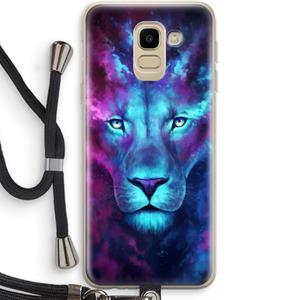 CaseCompany Firstborn: Samsung Galaxy J6 (2018) Transparant Hoesje met koord