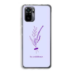 CaseCompany Be a wildflower: Xiaomi Redmi Note 10 Pro Transparant Hoesje