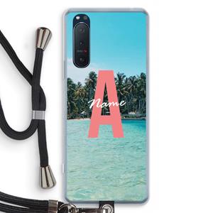 CaseCompany Pacific Dream: Sony Xperia 5 II Transparant Hoesje met koord