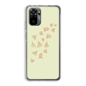 CaseCompany Falling Leaves: Xiaomi Redmi Note 10 Pro Transparant Hoesje