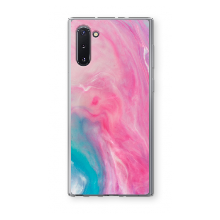 CaseCompany Roze explosie: Samsung Galaxy Note 10 Transparant Hoesje