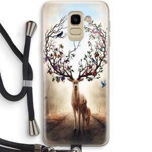 CaseCompany Seasons Change: Samsung Galaxy J6 (2018) Transparant Hoesje met koord