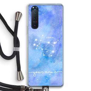 CaseCompany Sterrenbeeld - Licht: Sony Xperia 5 II Transparant Hoesje met koord