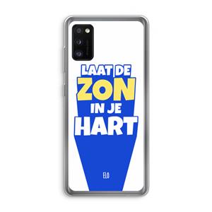 CaseCompany Laat de zon in je hart: Samsung Galaxy A41 Transparant Hoesje