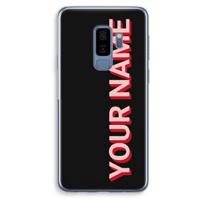 CaseCompany Namecase: Samsung Galaxy S9 Plus Transparant Hoesje