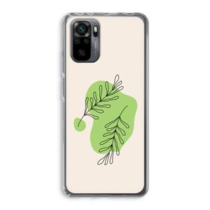 CaseCompany Beleaf in you: Xiaomi Redmi Note 10 Pro Transparant Hoesje