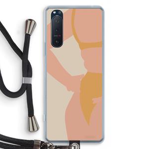 CaseCompany Bikini body: Sony Xperia 5 II Transparant Hoesje met koord