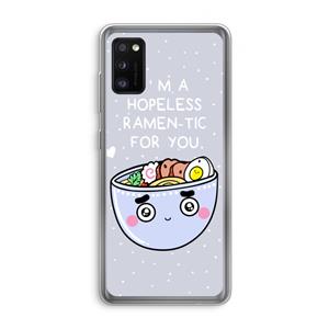 CaseCompany I'm A Hopeless Ramen-Tic For You: Samsung Galaxy A41 Transparant Hoesje