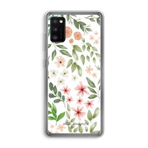 CaseCompany Botanical sweet flower heaven: Samsung Galaxy A41 Transparant Hoesje