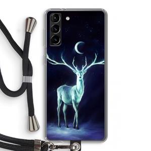 CaseCompany Nightbringer: Samsung Galaxy S21 Plus Transparant Hoesje met koord