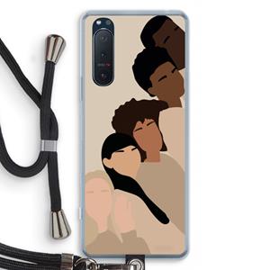 CaseCompany Sweet creatures: Sony Xperia 5 II Transparant Hoesje met koord