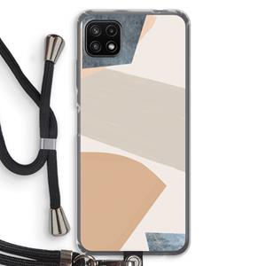 CaseCompany Formo: Samsung Galaxy A22 5G Transparant Hoesje met koord