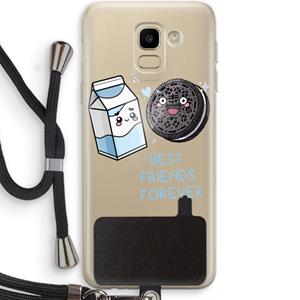 CaseCompany Best Friend Forever: Samsung Galaxy J6 (2018) Transparant Hoesje met koord