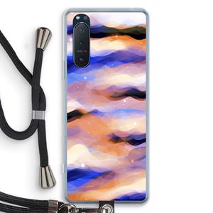 CaseCompany Donkere Wolken: Sony Xperia 5 II Transparant Hoesje met koord