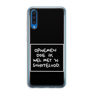 CaseCompany Schotelvod: Samsung Galaxy A50 Transparant Hoesje