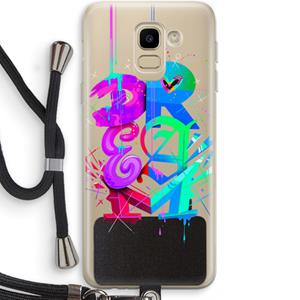 CaseCompany Dream: Samsung Galaxy J6 (2018) Transparant Hoesje met koord