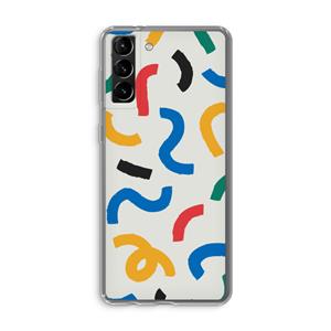CaseCompany Illustratieve pop 2: Samsung Galaxy S21 Plus Transparant Hoesje