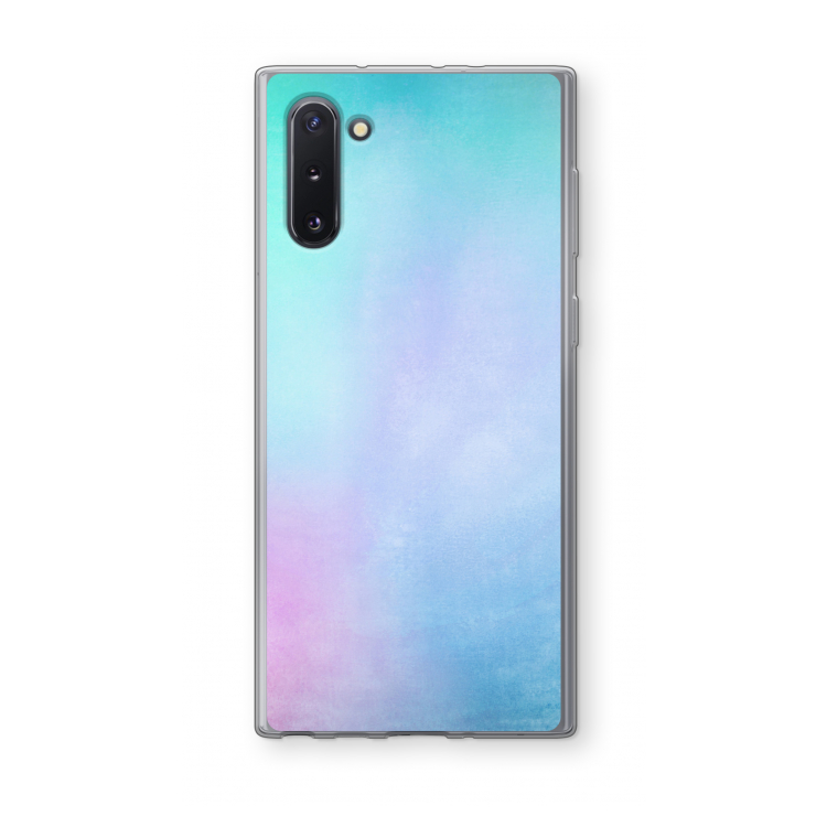 CaseCompany mist pastel: Samsung Galaxy Note 10 Transparant Hoesje