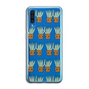 CaseCompany Sansevieria: Samsung Galaxy A50 Transparant Hoesje