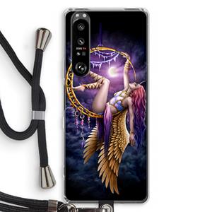 CaseCompany Aerial Angel: Sony Xperia 1 III Transparant Hoesje met koord