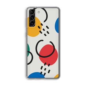 CaseCompany Illustratieve pop 3: Samsung Galaxy S21 Plus Transparant Hoesje