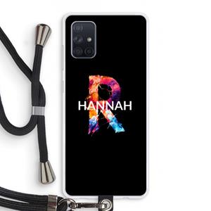 CaseCompany Abstract Spectrum: Samsung Galaxy A71 Transparant Hoesje met koord